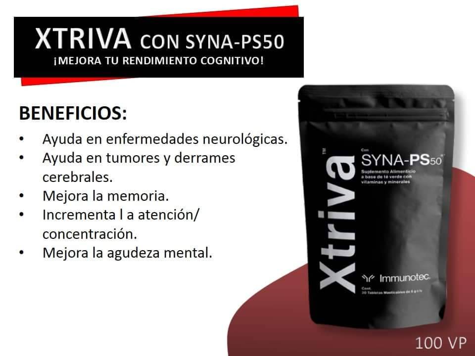 xtriva immunotec cerebro concentracion memoria